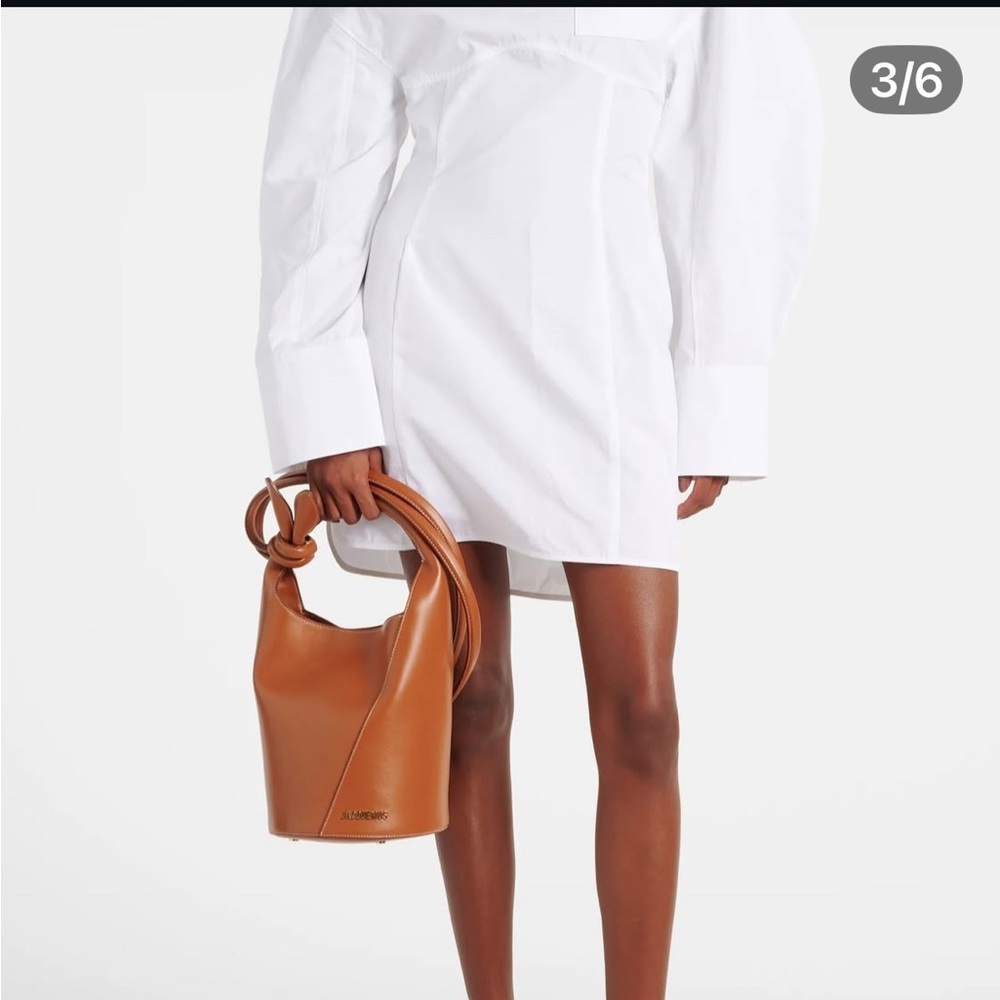 NWT Jacquemus Brown 'Le petit Tourni' Bag